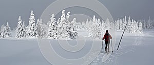 Alpine Touring Lyžovanie Martinské hole, Malá Fatra, Slovensko