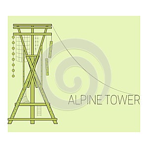 Alpine tower.