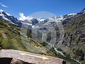 Alpine trail in the Gran Paradiso National Park