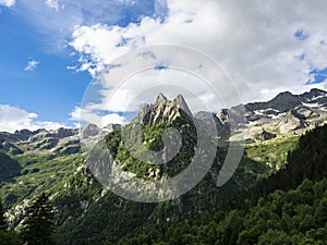 Alpine valley in Val Masino