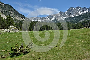Alpine valley Vall-de-Madriu-Perafita-Claror, Pyrenees photo
