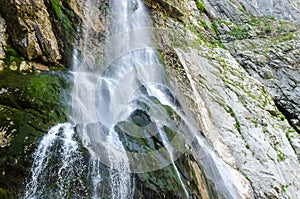 The alpine waterfall
