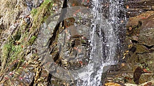 An alpine waterfall