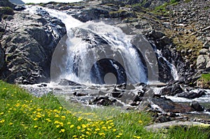 Alpine waterfall