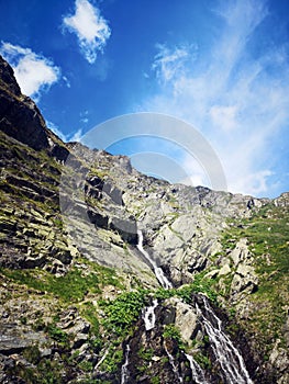 Alpine waterfall - Capra Waterfall