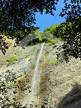 Alpine waterfall Cascade de la Pisserotte, Chartreuse