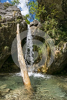 Alpine waterfall