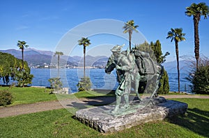 Alpini Soldier Monument in Stresa, Italy