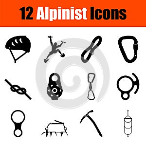 Alpinist Icon Set