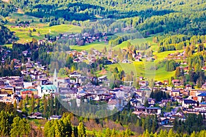 Alpne green landscape of Cortina d` Ampezzo