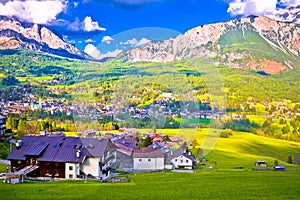 Alpne green landscape of Cortina d` Ampezzo