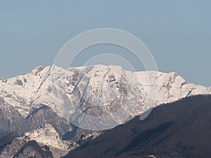 alps apuane in winter time photo