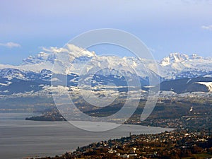 Alps beneath Zurich