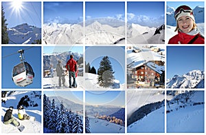 Alps in collage