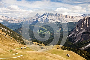 Alps Dolomites mountains, Kreuzkofel gruppe, Itay