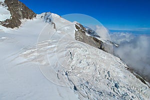 Alps glacier at Monterosa range