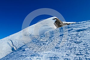 Alps glacier at Monterosa range