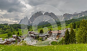 Alps landscape in Cortina D` Ampezzo photo