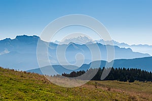 Alps and Mont Blanc (Monte Bianco) photo