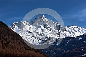 Alps mountain range in Solden