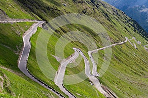 Alps mountain road Passo dello Stelvio