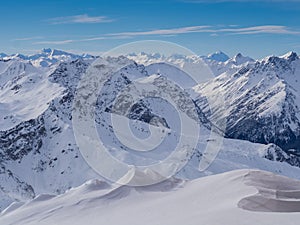 Alps mountains above Davos