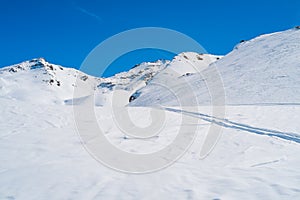 Alps mountains in winter