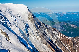 The Alps over Chamonix