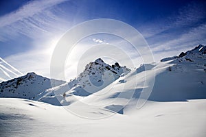 Alps in winter