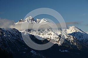 Alps winter view