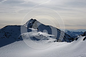 Alps winter view
