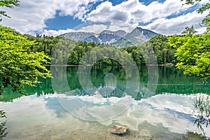 Alpsee near fuessen, bavaria, germany