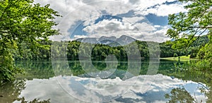 Alpsee near fuessen, bavaria, germany