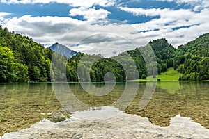 alpsee near fuessen, bavaria, germany