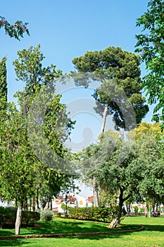 AlquerÃ­a Park in Seville, Andalusia. Spain. May 1, 2022