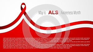 ALS awareness month, vector illustration photo