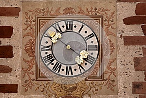 Alsace clock of Hunawihr