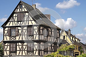 Alsace, France. Typical house