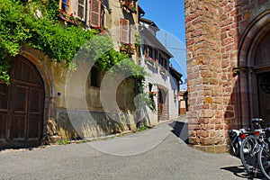 The old town of Husseren les chateaux