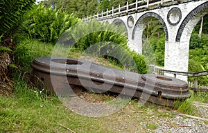 Isle of Man UK. The Laxey Wheel. Oldest working waterwheel in the world.