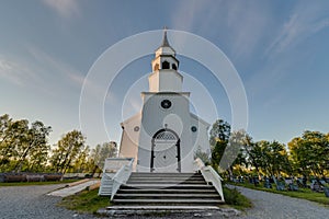 Alta English-inspired gothic church in Alta, Norway. photo