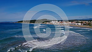 Altafulla beach near Tarragona, Costa Dorada, Catalonia