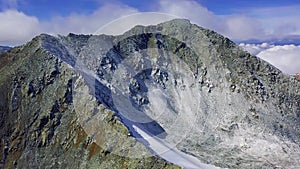 Altai. Mountain peaks top view