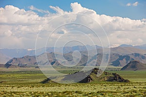 Altai mountains. Beautiful highland landscape. Mongolia