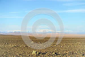 Altai mountains in the fields of Mongolia