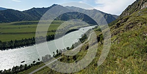 Altai mountains, Katun river