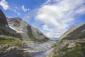 Altai Mountains. Kuiguk valley landscape. Russia