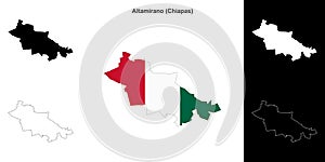 Altamirano outline map