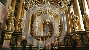 Altar in Bernardine church, Lviv.