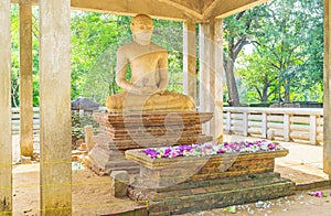 The altar of Buddha